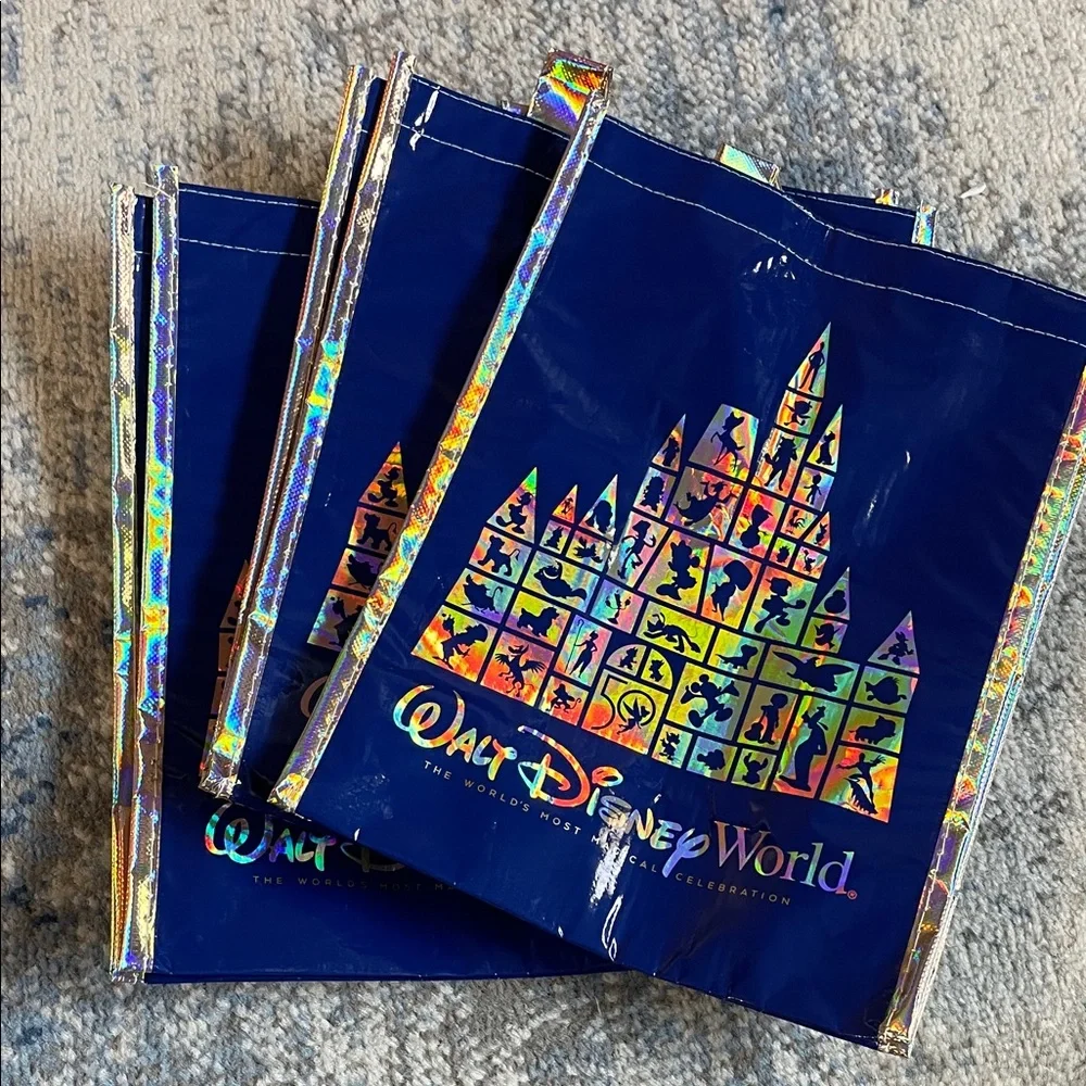 NWOT Disney World Celebration Bags - Blue and Gold